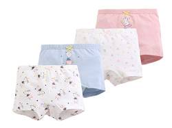 Happy Cherry Baby Unterhosen Mädchen Boxershorts Slips Pantys Elastische Baumwolle Komfort Schlüpfer Unterwäsche(Eine Packung von 4 Stücke) von Happy Cherry