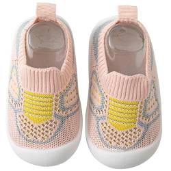 Happy Cherry Barfussschuhe Baby Unisex Weiche Sohle Lauflernschuhe Mädchen Jungen Mesh Atmungsaktive Krabbelschuhe 24/25 EU von Happy Cherry