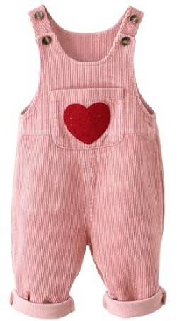 Happy Cherry Cord Latzhose Baby Mädchen Junge Hose Strampler Overall Elastisch Outfit 6-12M von Happy Cherry