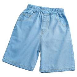 Happy Cherry Kinder Jeansshorts Sommer Denim 1/2 Kurze Hosen Cargo Jeans Shorts Bermuda Hosen Hersteller 160/DE Größe 158-164-Blau 4 von Happy Cherry