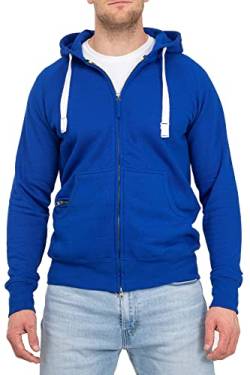 Happy Clothing Herren Kapuzenjacke mit Zip, Größe:L, Farbe:Blau von Happy Clothing