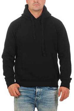 Happy Clothing Herren Pullover mit Kapuze Pulli, Größe:5XL, Farbe:Schwarz von Happy Clothing