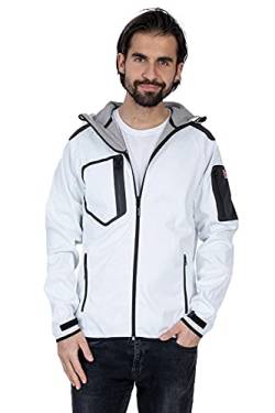 Happy Clothing Herren Softshelljacke Funktionsjacke Extreme, Größe:L, Farbe:Weiß von Happy Clothing