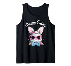 Porträt Osterhase Osterkostüm Sonnenbrille Frohe Ostern Tank Top von Happy Easter Day Celebration