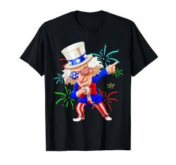 Dab 4 Juli Kleidung Patriotische Kinder USA Dabbing Outfits T-Shirt von Happy Fourth of July Bekleidung