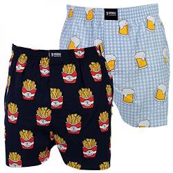 Happy Shorts 2 Webboxer Herren Boxer Motiv Boxershorts Design 12, Grösse:XL - 7-54, Präzise Farbe:Design 12 von Happy Shorts