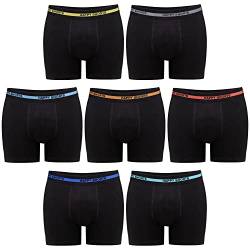 Happy Shorts 7 Stück Jersey Trunk Herren Boxershorts Pants Boxer Weekly Underwear, Grösse:L, Farbe:Mehrfarbig von Happy Shorts