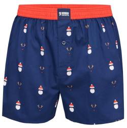 Happy Shorts American Boxershorts Webboxer Weihnachten Santa - Rudolph, Farbe:Santa - Rudolph, Grösse:L von Happy Shorts