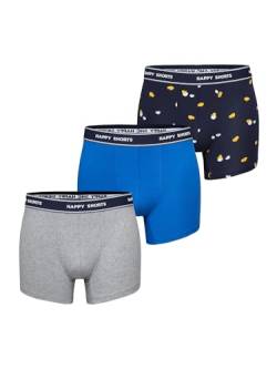Happy Shorts Herren Retro Pants 3-Pack Motive - Easter - Größe M von Happy Shorts