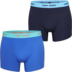 Happy Shorts Herren Unterwäsche Retro Pants 2-Pack Motiv: Uni 1 - Größe L von Happy Shorts