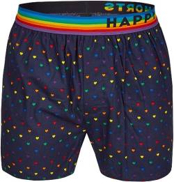 Happy Shorts Webboxer Herren Boxer Motiv Boxershorts Farbwahl, Grösse:L, Präzise Farbe:Design 23 von Happy Shorts