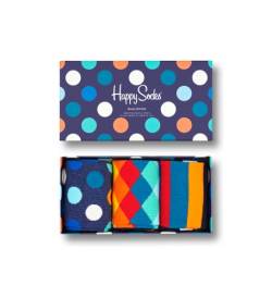 Happy Socks 3-Pack Classic Multi-color Socks Geschenkbox farbenfrohe und fröhliche Socken für Männer und Frauen Größe 36-40 von Happy Socks
