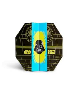 Happy Socks 6-Pack Star Wars Socken, Death Star Geschenkbox mit Darth Vader, Storm Trooper und R2-D2 crew Socken für tolle Fans Größe 41-46 von Happy Socks