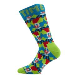 Happy Socks Clown Sock, farbenfrohe und fröhliche, Socken für Männer und Frauen, Grün-Blau-Rot (36-40) von Happy Socks