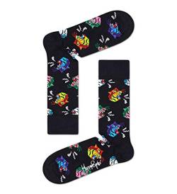 Happy Socks Damen Tiger Socken, Black, 3-7 (Size:36-40) von Happy Socks
