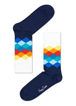 Happy Socks Femme Faded Diamond Sock Chaussettes, Multicolore, 36-40 (Taille fabricant: 36-40) EU von Happy Socks