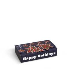 Happy Socks Geschenkbox GINGERBREAT COOKIES SOCKS GIFT 2-PACK XGCO02-0200 Mehrfarbig, Size:36-40 von Happy Socks