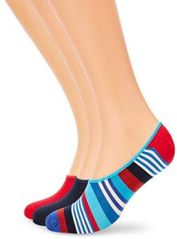 Happy Socks Herren 3-Pack Multi Stripe Liner Socken, Mehrfarbig (Multicolour), 7/10/2018 (Herstellergröße: 41-46) (3er Pack) von Happy Socks