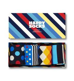 Happy Socks Herren 4 pak stribet gave boks Socken, Mehrfarbig, 41-46 EU von Happy Socks