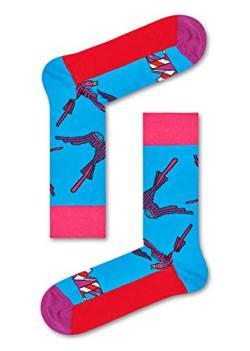 Happy Socks Herren Love Socken, Blau-Rot, 41-46 EU von Happy Socks