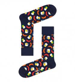 Happy Socks Socken Dunkelblau mit Grillwurst Motiv von Happy Socks