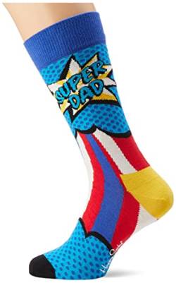 Happy Socks Super Dad Socke, Socken Herren, blau, 41-46 von Happy Socks