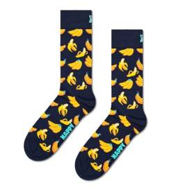 Happy Socks Unisex Banana Socken, Blau, Small/Medium von Happy Socks