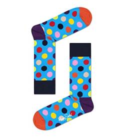 Happy Socks Unisex Big Dot Socken, Blau, 41-46 von Happy Socks