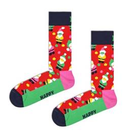 Happy Socks Unisex Christmas Santa Sock, Multi, 41-46 von Happy Socks