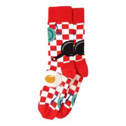 Happy Socks Unisex Early Bird Socks, Red, 34-36 von Happy Socks