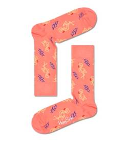 Happy Socks Unisex Flamingo Bedruckte Socken, gelb, 36-40 von Happy Socks