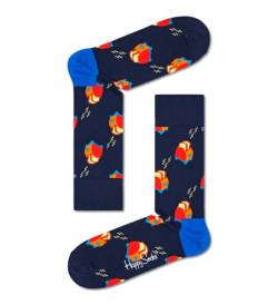 Happy Socks Unisex Have A Toast Socken, blau, 36-40 von Happy Socks