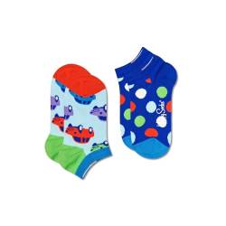 Happy Socks Unisex Kinder Auto, niedrig Socken, bunt, 2-3 Jahre von Happy Socks