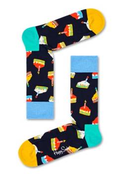 Happy Socks Unisex Set van 2 verjaardagskaarten sokken voor verjaardag Socken, Multicolor, 36-40 EU von Happy Socks