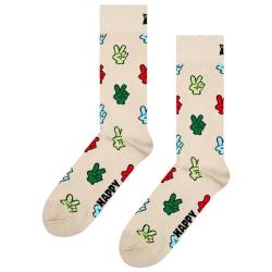 Happy Socks VICTORY SIGN SOCK (DE/NL/SE/PL, Numerisch, 41, 46, Regular, Regular, Mehrfarbig) von Happy Socks