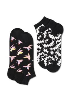Happy Socks farbenfrohe und fröhliche Socken 2-Pack Banana Break Low Sock Größe 41-46 von Happy Socks
