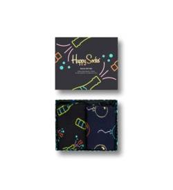 Happy Socks farbenfrohe und fröhliche Socken 2-Pack You Did It Socks Gift Set Größe 36-40 von Happy Socks