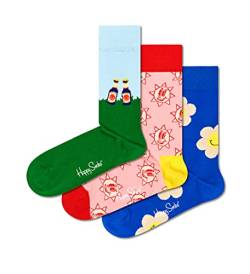Happy Socks farbenfrohe und fröhliche Socken 3-Pack Picnic Time Socks Gift Set Größe 41-46 von Happy Socks