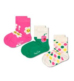 Happy Socks farbenfrohe und fröhliche Socken 3-pack Kids Smiley Daisy Sock Größe 4-6Y von Happy Socks