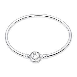 HappyStar Armkette Damen Silber 925, Damen Armband für Beads Charms，Kmpatibel Mit Pandora Charms. von HappyStar