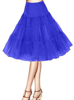 Petticoat Unterrock 50er Jahre Krinoline Hoopless Kleid Tutu Petticoat Kleid 50s tüllrock Rockabilly net Petticoat Skirt Crinoline Vintage Retro Mehreren Farben Röcke Swing Kleid von Happydress