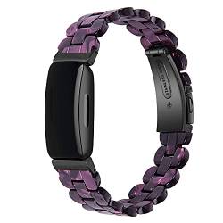 Kompatibel für Fitbit Inspire/Inspire HR/Inspire 2 Bänder, Damen Armband Harz Armband, Verstellbares Band Zubehör, Leicht, B Style- for Inspire 2, von Happytop