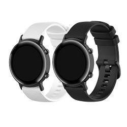 Silikon Armband Kompatibel mit Huawei Watch GT / GT2 42mm 46mm / GT3 42mm 46mm, (22mm) for GT /GT2 46mm/GT3 46mm, Silikon von Happytop