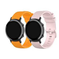 Silikon-Uhrenarmbänder, kompatibel mit Huawei Watch GT/ GT2, 42 mm, 46 mm, GT3, 42 mm, 46 mm, GT/GT2 46mm/ GT3 46mm, Silikon von Happytop