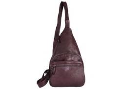 Umhängetasche HARBOUR 2ND "Taschenrucksack Crossbody" Gr. B/H/T: 23 cm x 38 cm x 5 cm, lila (purple) Damen Taschen Handtaschen von Harbour 2nd