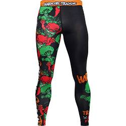 Hardcore Training Compression Hose Leggings Men's Angry Vitamins Grundschicht Herren Kampfsport BJJ Grappling MMA Fitness No Gi von Hardcore Training