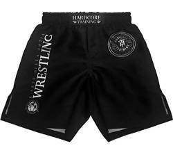 Hardcore Training Kids Shorts Wrestling Kurze Hose Kinder Boxen Fitness BJJ Kickboxing Workout Muay Thai (10 Years) von Hardcore Training