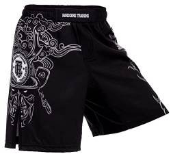 Hardcore Training Koi Schwarz Kids Boxing Shorts Kurze Hose Kinder Boxen Fitness Kampfsport Muay Thai (16 Years) von Hardcore Training