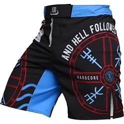 Hardcore Training Norman Fight Shorts Kurze Hose Herren MMA BJJ Grappling Fitness Boxen Muay Thai No Gi von Hardcore Training