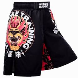 Hardcore Training Raijin Kids Boxing Shorts Kurze Hose Kinder Boxen Fitness Sportbekleidung Kinder Muay Thai BJJ Kickboxing von Hardcore Training